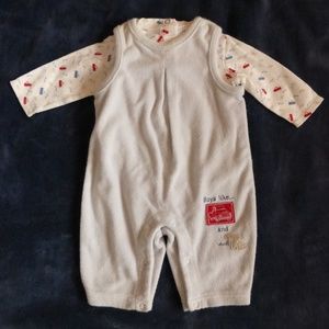 Cherokee Baby Two Piece Long Sleeve Outfit 6mo